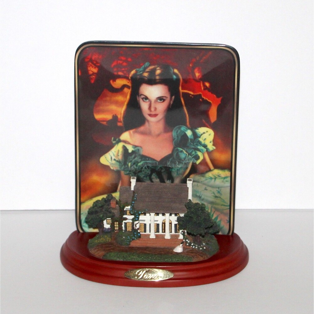 Tara: Scarlett’s First Love Bradford Exchange 3D Collector Plate diorama GWTW